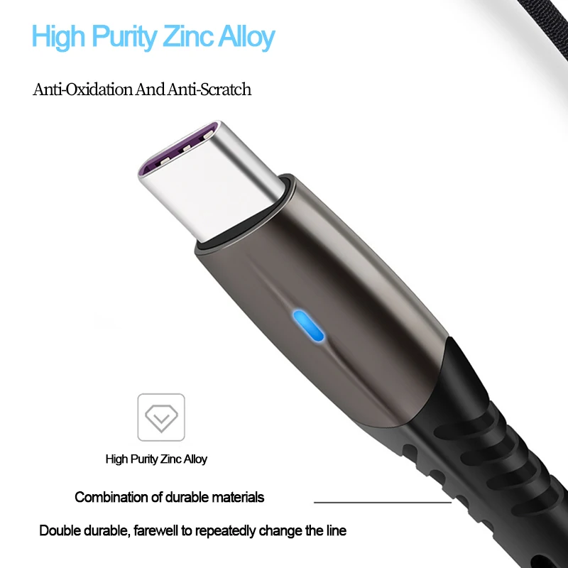Тип usb C кабель USB type-C c функцией быстрой зарядки передачи данных мобильного телефона Android кабели Xiaomi Redmi huawei samsung Тип C устройство Зарядное устройство Шнур