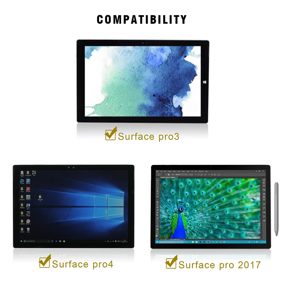 Portable Magnetic Adsorption Keyboard Computers Accessories Bluetooth With USB Wireless For Microsoft Surface Pro2017 Pro6