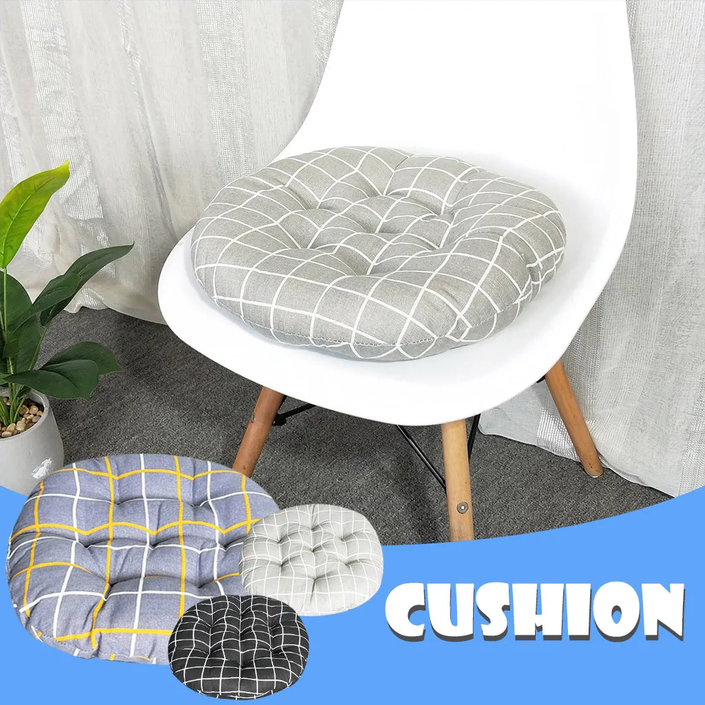 Tatami Pad Simple Thicken Chair Floor Cushions Round Car Decorative Seat Mats 