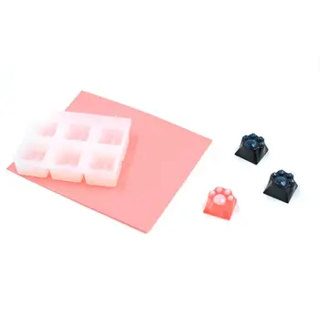 

1 Set Manual DIY Mechanical Keyboard Key Cap Silicone Mold UV Crystal Epoxy Molds Handmade Crafts Making Tools B85A