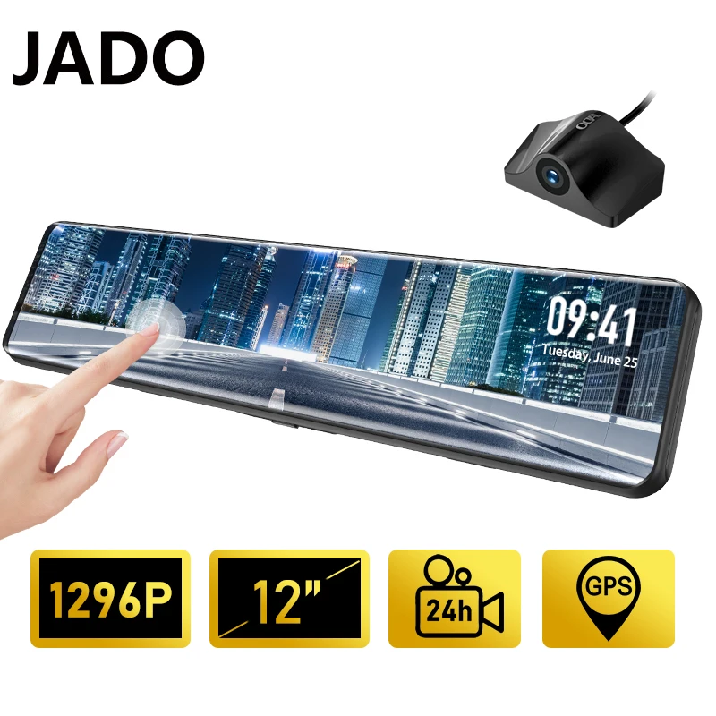 Видеорегистратор JADO T690 автомобильная камера с двумя объективами потоковое