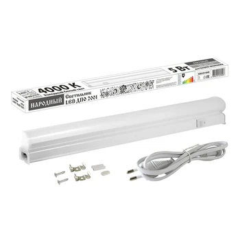 

LED lamp TDM "Narodny" DPO 2001, 5 W, 4000 K, IP40, white 3957703