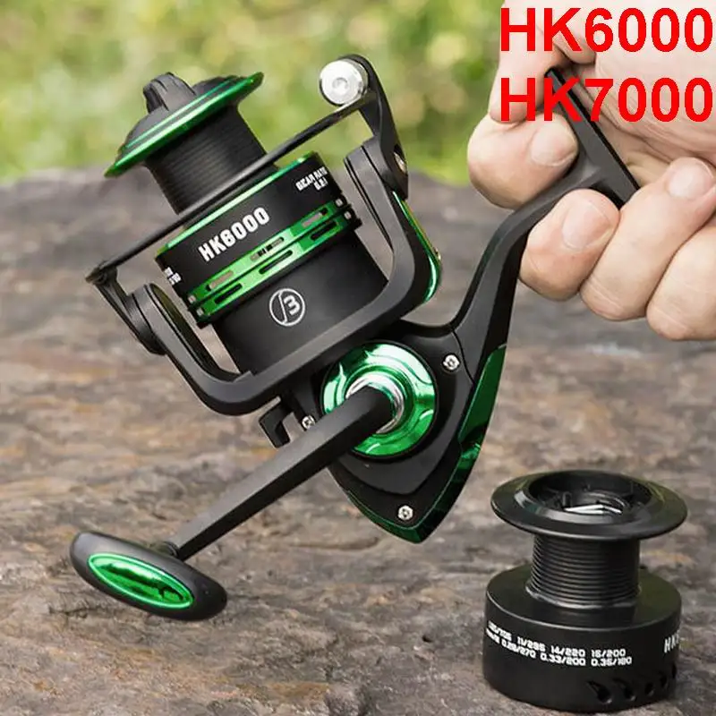 Hk6000 Hk7000 Good Quality Fishing Reel Lieyuwang Steel Bearings Brass ...
