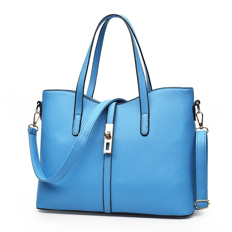 

Versitile Fashion WOMEN'S Bag 2018 Spring New Style Big Bag Shoulder Bag/ Hand Bag Oblique Different Size Bags Three-piece Set W