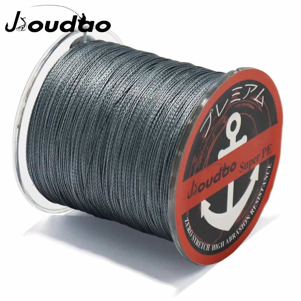 Jioudao Braided Fishing Line 500M 4 Strands Multifilament PE Braid Fishing Wire 10-100lb Carp Fishing Line for Fresh/Saltwater