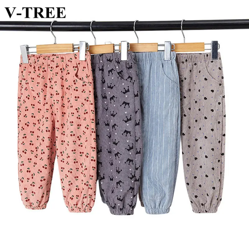 

2019 Winter Autumn Children Pants Corduroy Trousers For Kids Colored Sports Pants For Boys Girls Bloomers Teenager Jeans 1-10T
