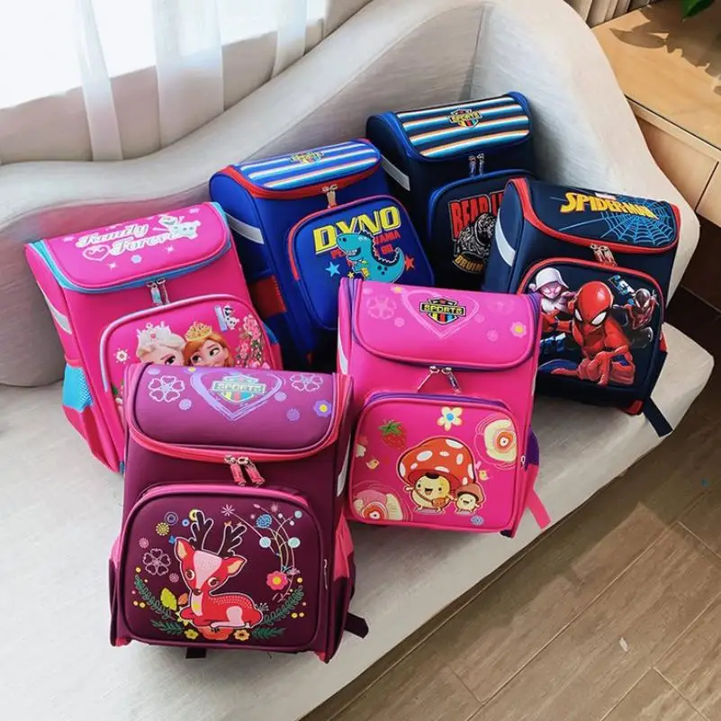 

New Orthopedic Girl Backpack For School 3D Cartoon Girls EVA School Bags Children Primary School Grade 1-5 Kids Bags