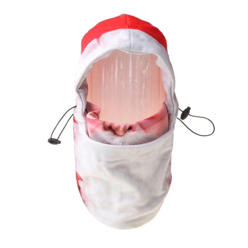 Взрослое Рождество Ветрозащитная Балаклава Лыжная маска для лица с Санта Клаус