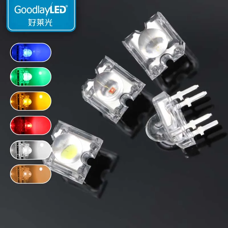 

1000PCS 5mm bullet point piranha led four leg LED lamp beads for automobile