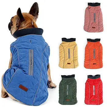 

Windproof Dog Coat Cold Weather Warm Dog Jacket Retro Winter Dog Vest For Small Medium Large DogsSize XS- XXXL)