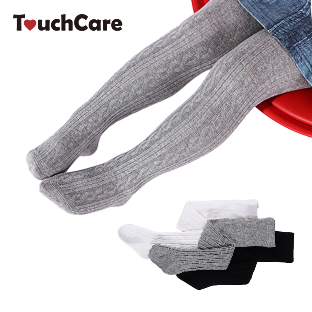 Touchcare/вязаные колготки для новорожденных, высокое качество, колготки для девочек, повседневные теплые колготки для малышей, танцевальные