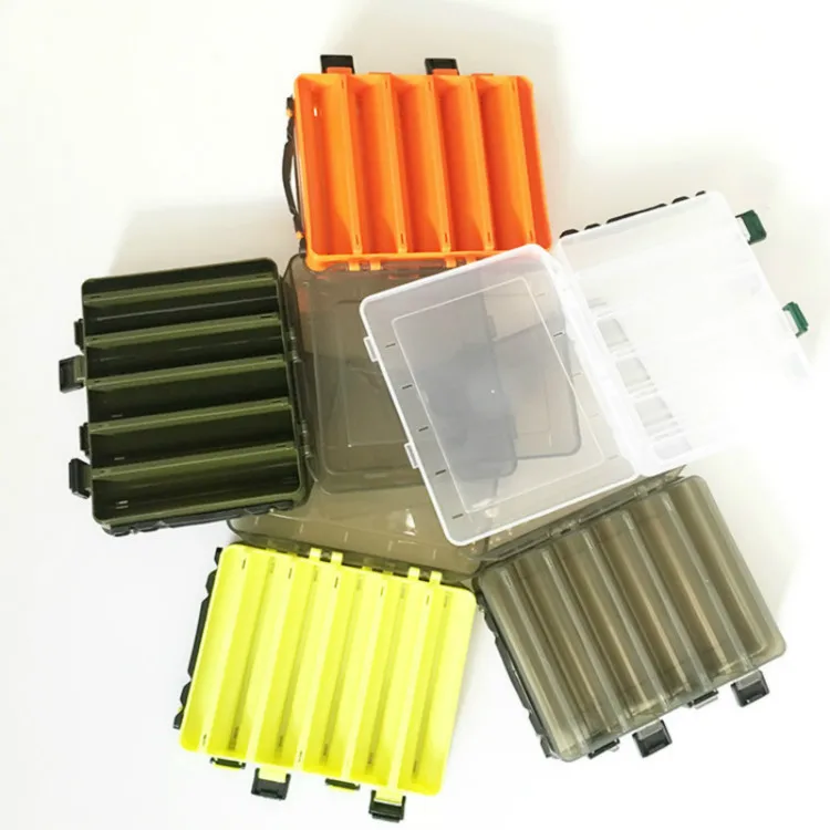 

Fishing Box for Baits Double Sided Plastic Lure Boxes Fly Fishing Tackle Storage Box Supplies Accessories High Strength