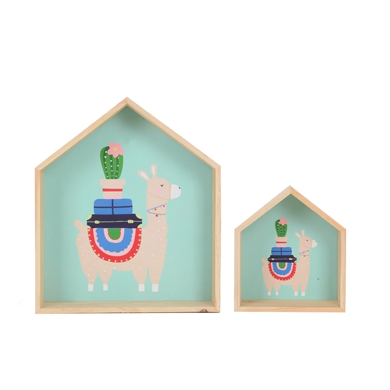 

1Set Kids Room Decoration Wooden Shelf for Kids Room Nursery Decoration Wall Wood Shelf for Children Boy Girl Room Wall Decor Sh
