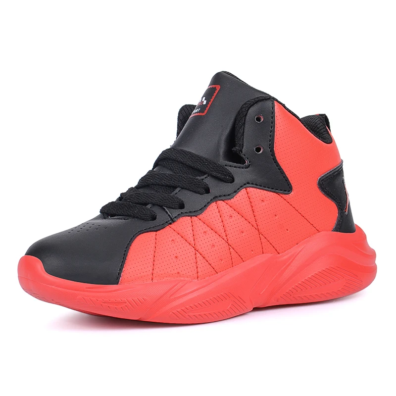 New Trend Teenage Shoes Anti Slip Basketball Children Shoes Comfortable Brand Shoes Sport Cheap Basketball Sneakers Boys Spring