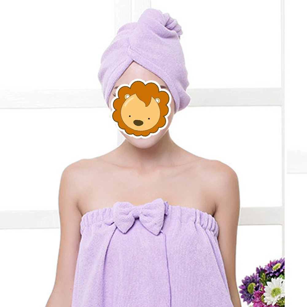 Magic Microfiber Hair Fast Drying Dryer Towel Bath Wrap Hat Quick Cap Turban Dry Hair 3
