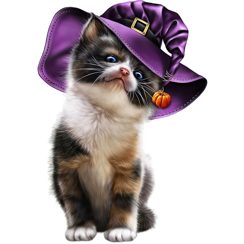 Three Ratels CX16 Cartoon Cat Animal Sticker For Kids Kindergarten Toilet Refrigerator Car