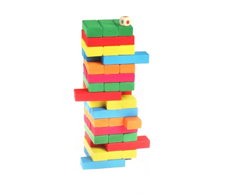 Обучающие игрушки timber Tower деревянный блок для укладки игры-Набор для игры с номером(48 шт.) QX2D