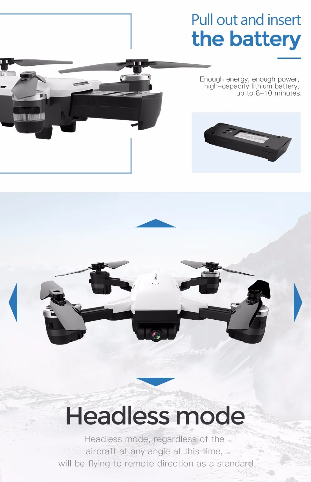 Складной карманный Дрон для селфи с WI-FI FPV Камера дрона с дистанционным управлением 6-Axis JD20 RC вертолет JDRC Квадрокоптер мини беспилотные летательные аппараты с Камера Jd 20