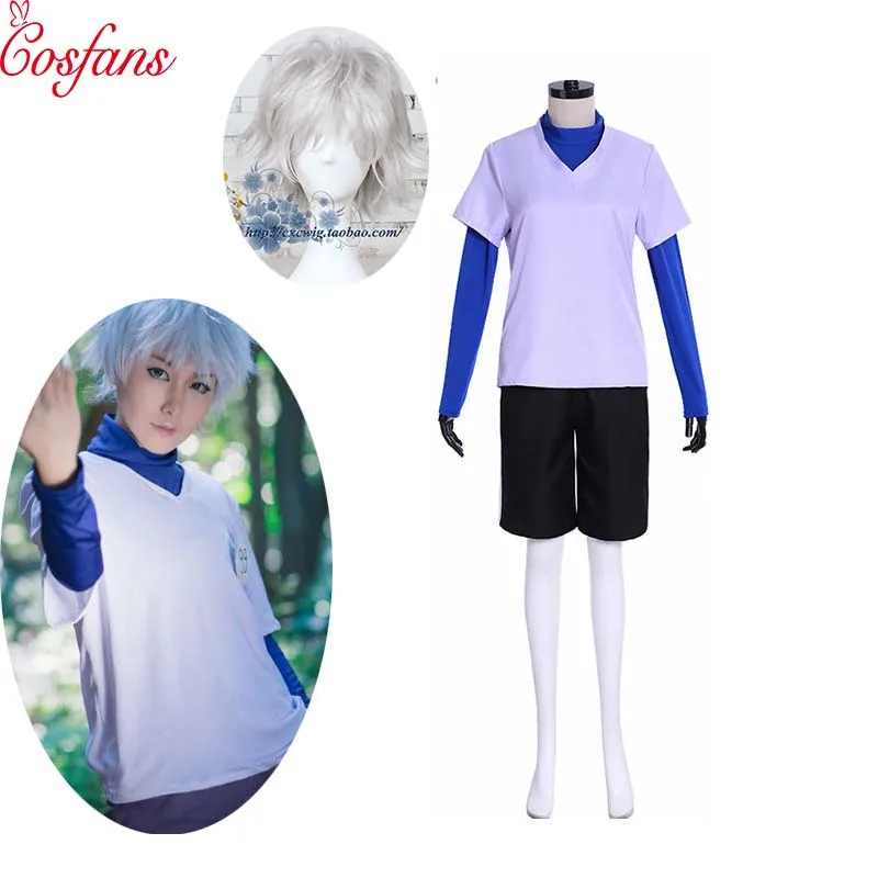Охотник х косплей Killua Zoldyck Косплей Костюм для взрослых мужчин женщин детей