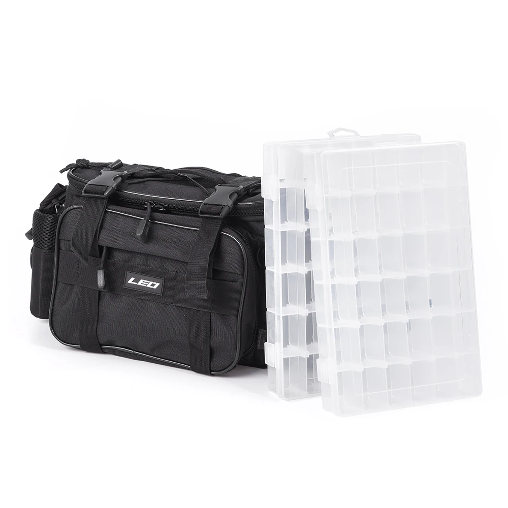 With tackle boxes Многофункциональная сумка для рыболовных снастей, открытый спортивный на одно плечо, сумка через плечо, поясная сумка, рыболовные приманки, хранение инструментов - Цвет: With tackle boxes