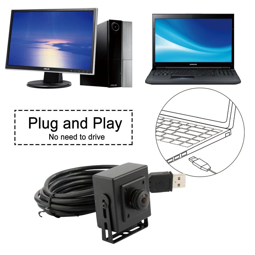 Бесплатный драйвер ELP USB2.0 камера Plug and Play 120fps CMOS OV2710 цветной Full HD веб Модуль