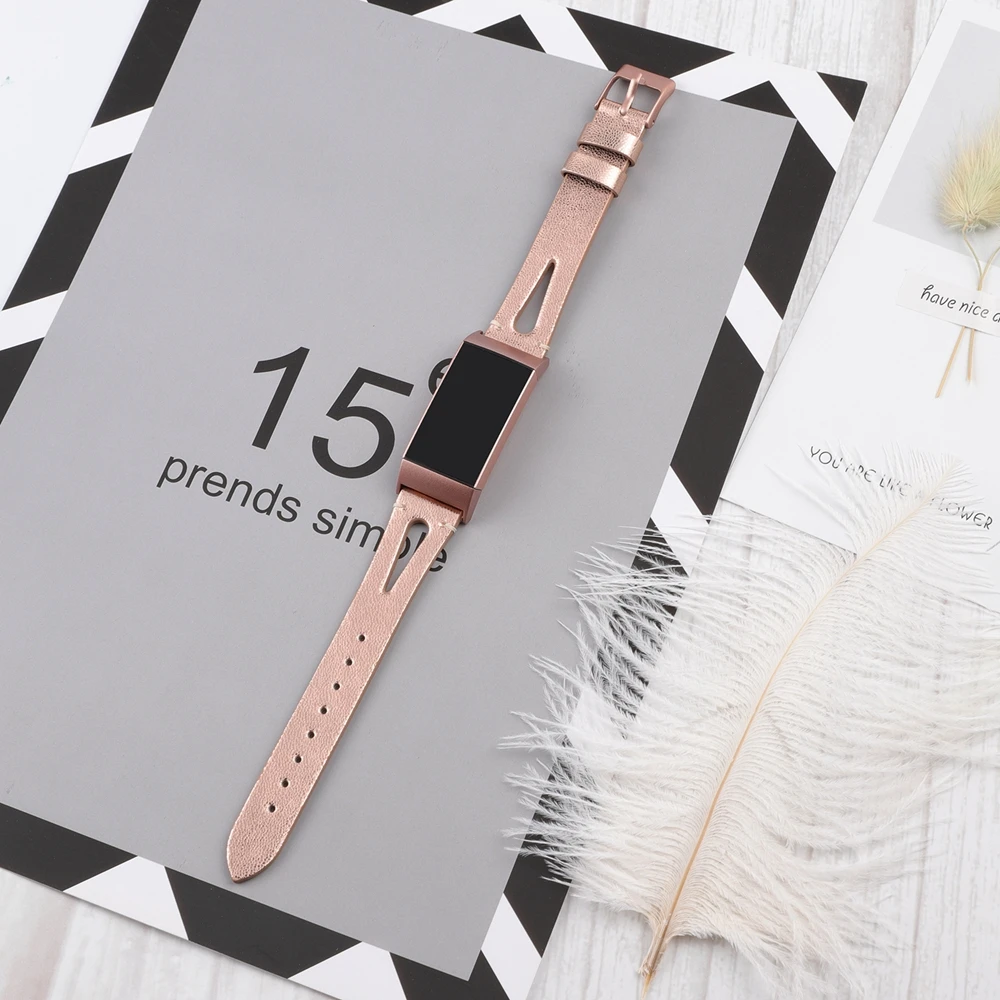 Ремешок из натуральной кожи для Fitbit Charge 3 с острым концом, ремешок для браслета, аксессуары для заряжать hr 3 Special Edition