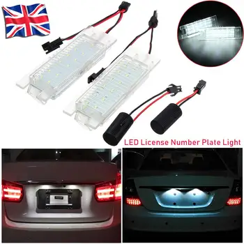 

Pair Car LED License Number Plate Light Canbus For Vauxhall/Opel Corsa C D Astra H 2004-2011