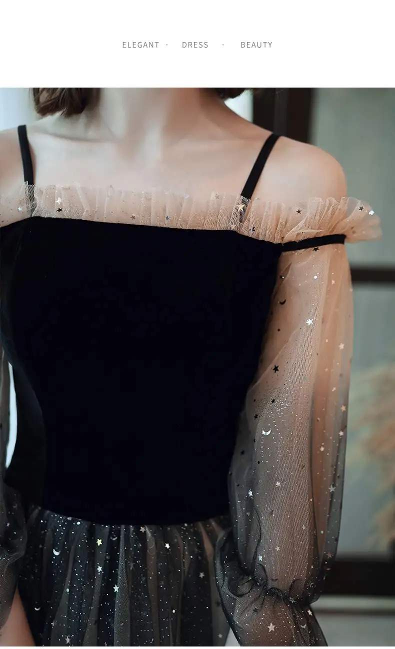 Это Yiiya вечернее платье элегантное черное белое градиентное торжественное платье длинного размера плюс вечерние платья с вырезом лодочкой robe de soiree LF032