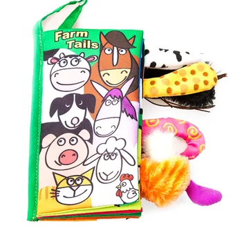 

Infant Baby Cloth Book Cartoon Animal Pattern Baby Boy Girl Soft Educational Learning Toys