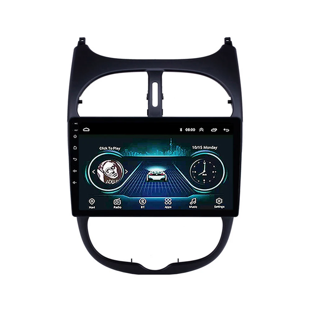 2 din Автомобильный Радио Android GPS навигация WIFI Bluetooth FM мультимедийный плеер для Peugeot