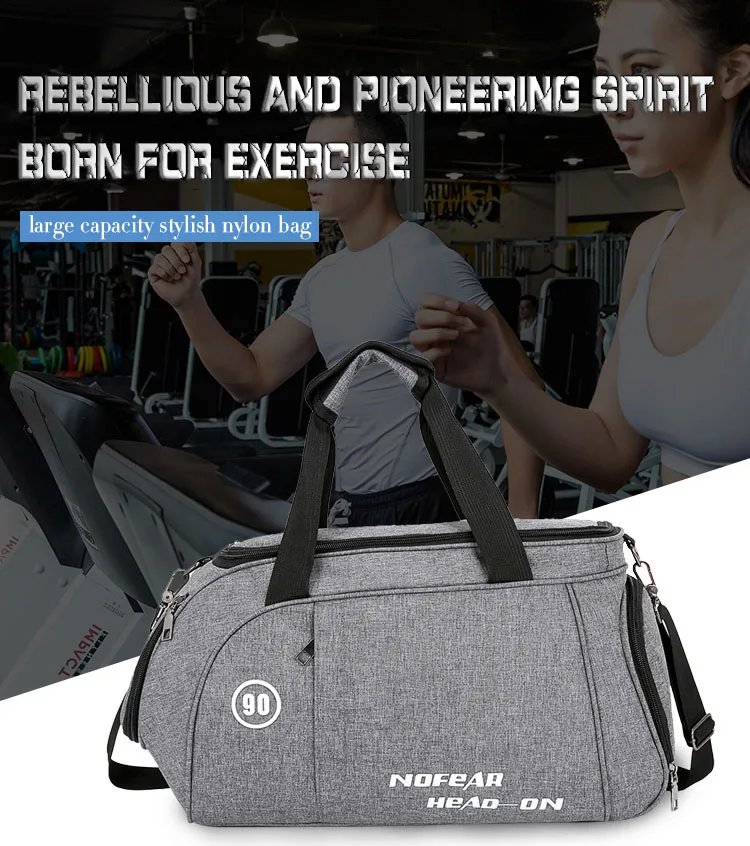 Мужская спортивная сумка с логотипом на заказ для тренировок, женская сумка для фитнеса, йоги, водонепроницаемая сумка для путешествий на открытом воздухе, отдельная сумка для обуви