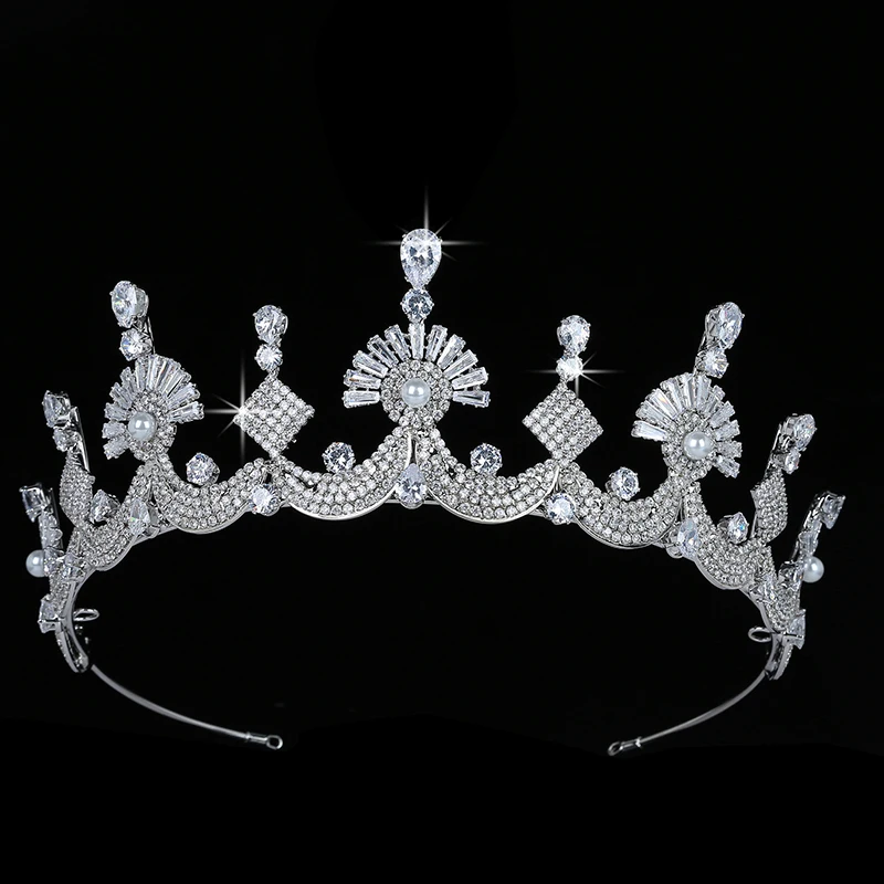 Corona Hadiyana Settore Annata Di Disegno Delle Donne Dei Capelli Di Cerimonia Nuziale Del Partito Dei Monili Accessori Per Capelli Di Alta Qualità Zi