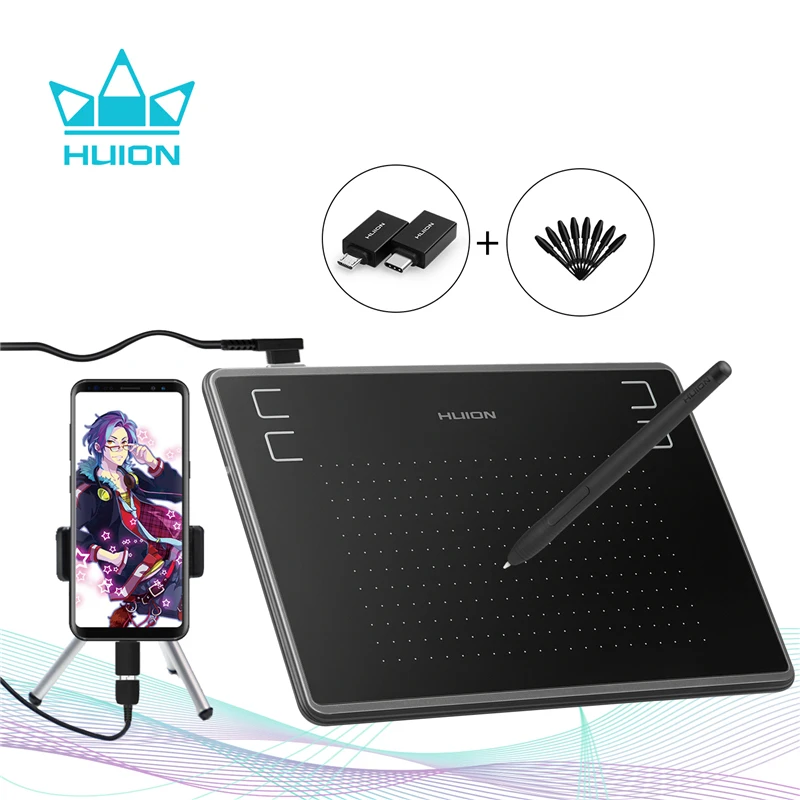Ультратонкий графический планшет HUION H430P(OTG) для рисования 4096 уровня
