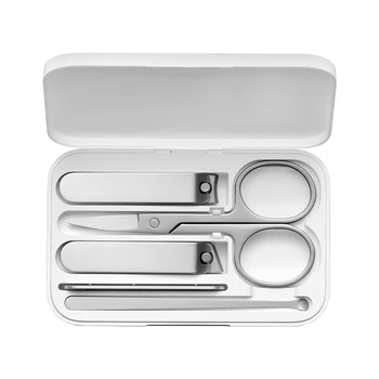 

XIAOMI MIJIA 5Pcs Nail Clippers Set 420/430 Stainless Quality Nail Clipper Cutter Manicure Toe Nail Clipper with Storage Box