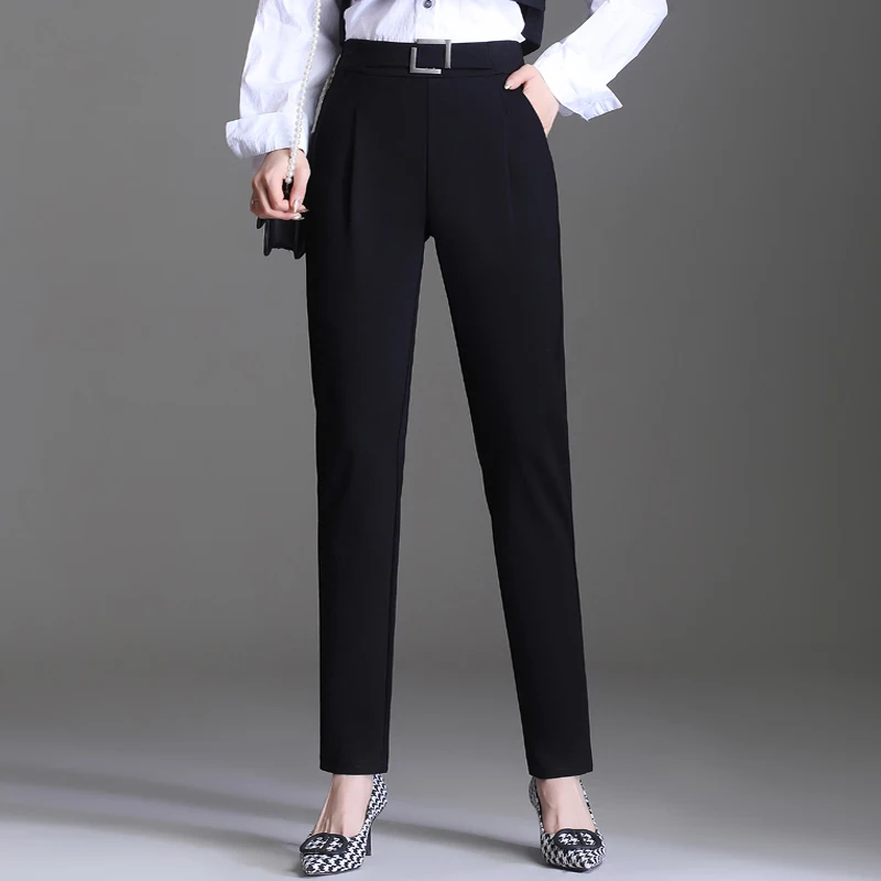 Naviu New Fashion High Quality Women Trousers Plus Size Formal Office Pants  Slim Style Straight Bottom - Pants & Capris - AliExpress