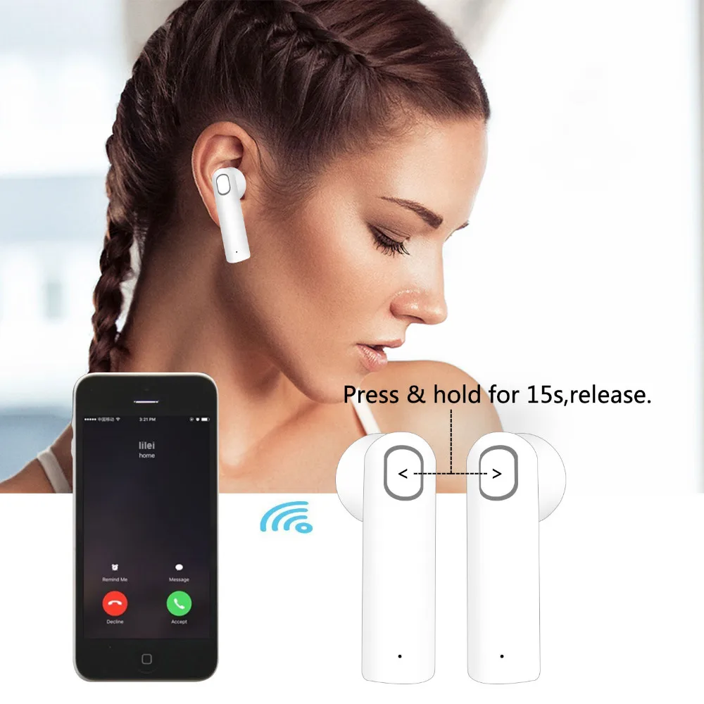 Bluetooth наушники Беспроводные спортивные наушники мини наушники-вкладыши наушники наушник устойчивое с зарядным устройством для Xiaomi
