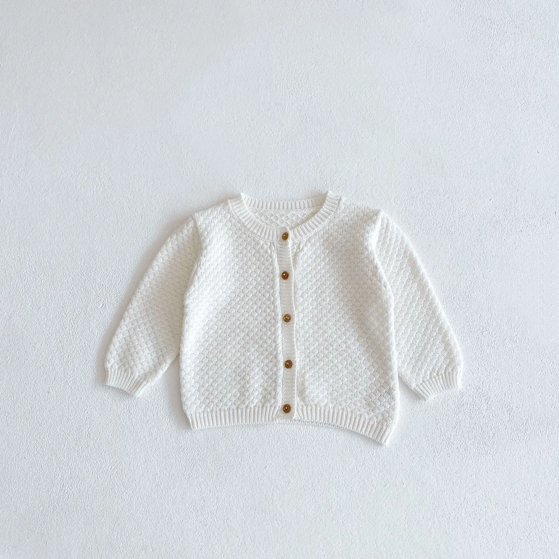 baby bodysuit dress 2022 spring clothing infant baby sweater round neck solid color cotton yarn knitted romper Coat two-piece suit girl clothes cute baby bodysuits Baby Rompers