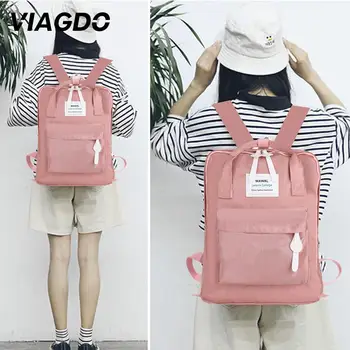 

School Bag Travel Backpack Teenagers College Style Female Waterproof Canvas Fashion
