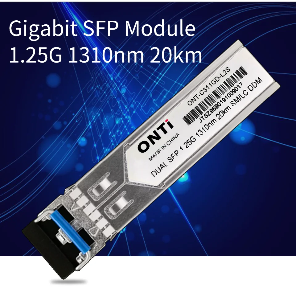1000 Мбит/с Gbic одномодовый дуплексный SFP модуль 2 LC совместимый Cisco/Mikrotik коммутатор GLC-LH-SM волоконно-оптический модуль 20/40/80/120 км
