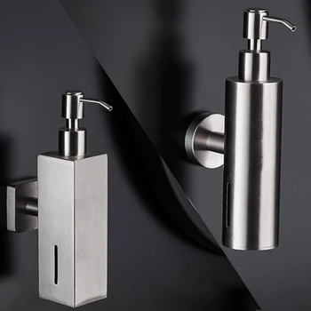 

Stainless Steel Soap Dispenser Bathroom Shampoo Wall Mounted Soap Dispenser
