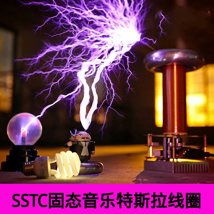 

SSTC Tesla Coil Artificial Lightning Maker Music Tesla Coil Upgraded Version
