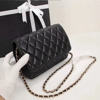 

Ladies Luxury Handbag Top Quality Genuine Leather Shoulder Bag Designer Bag Classic Wallet Caviar Chain Crossbody Bag