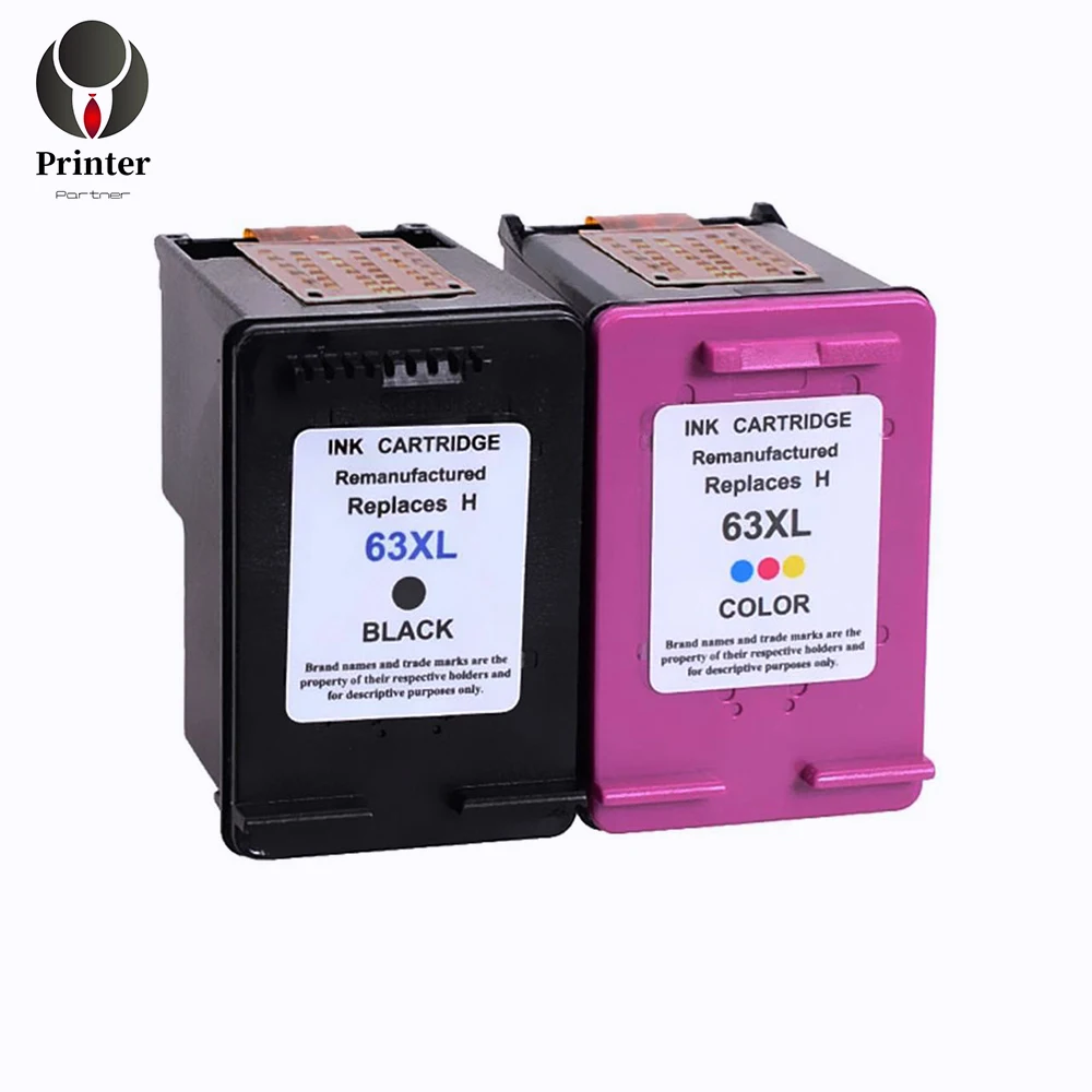 

Printer-Partner premium quality ink cartridge 63 compatible for hp deskjet 1112 2130 2132 3630 3631 3632 3633 3634 3636 3637