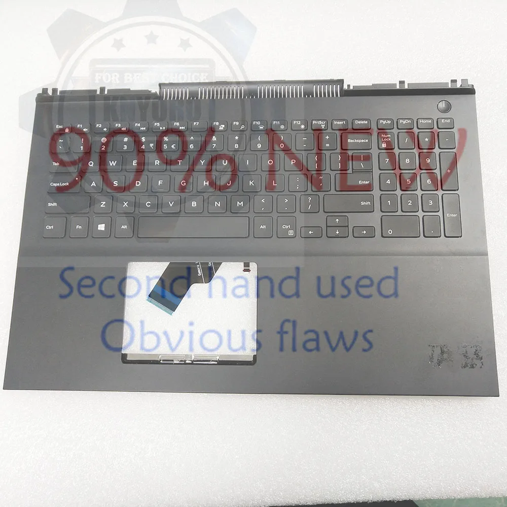 Подставка для ноутбука и клавиатура для DELL Inspiron 15 7000 7566 7567 0MDC8K MDC8K США задний Чехол с подсветкой - Цвет: 90 new