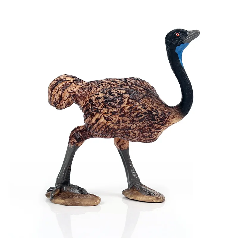 Children Model Static Solid Wild Animal Model Toy Birds Ostrich Decorations And Ornaments Garage Kit Set