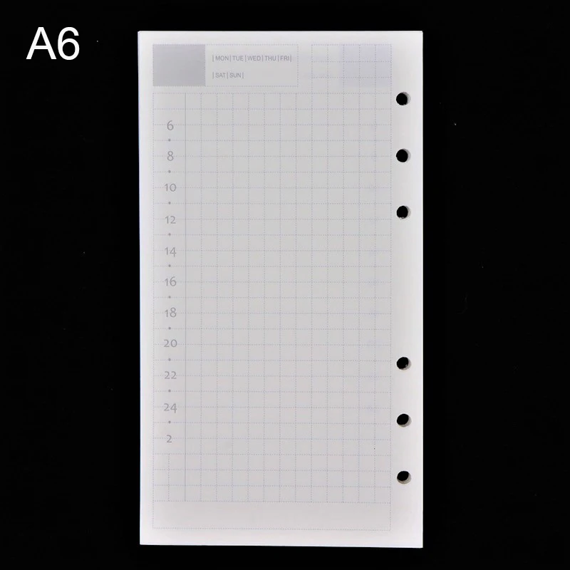Daily plan 45 шт. Высококачественная записная книжка A5/A6, запасная вставка, 6 отверстий с отрывными листами, спиральный блокнот, бумажный дневник, план, внутренняя бумага для блокнота,ежедневник,тетрадь - Цвет: Daily plan