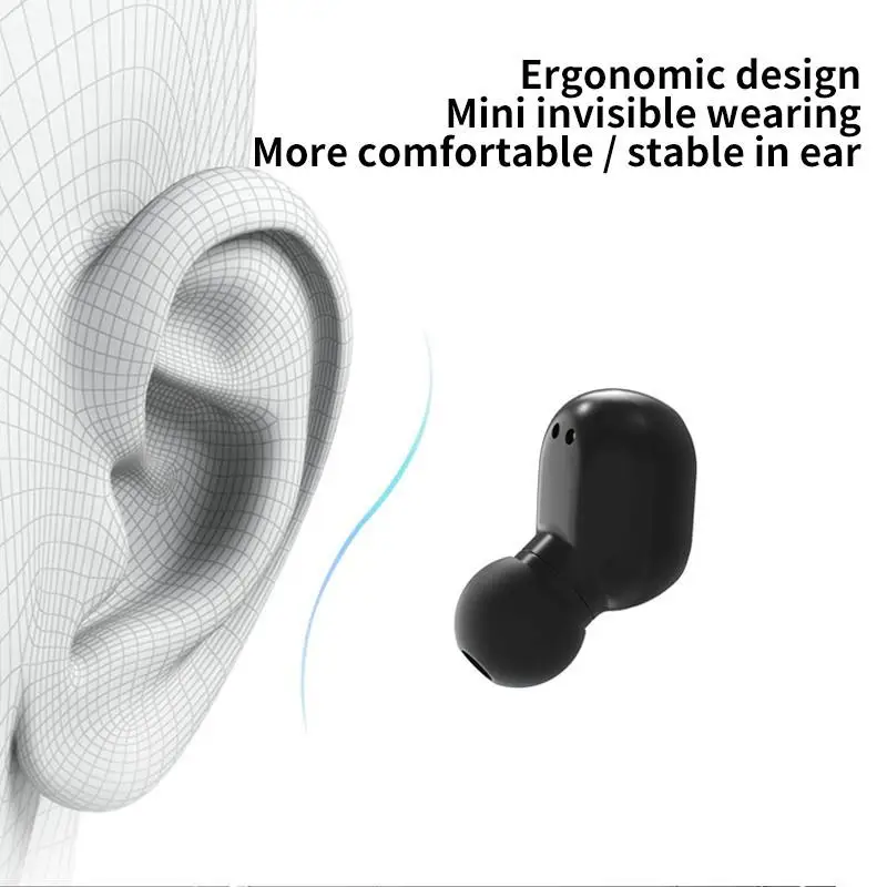 E7S TWS беспроводные наушники Bluetooth с шумоподавлением, водонепроницаемый светодиодный экран, наушники-вкладыши, стерео наушники, черные, белые