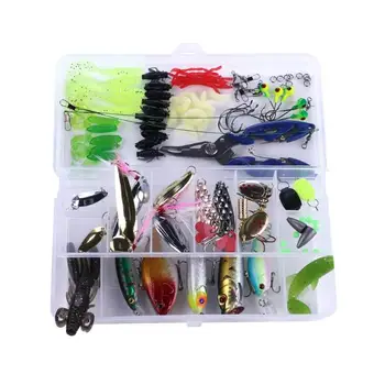 

110x Fishing Lures Artificial Multiple Mixed Fishing Bait Wobbler Tackle
