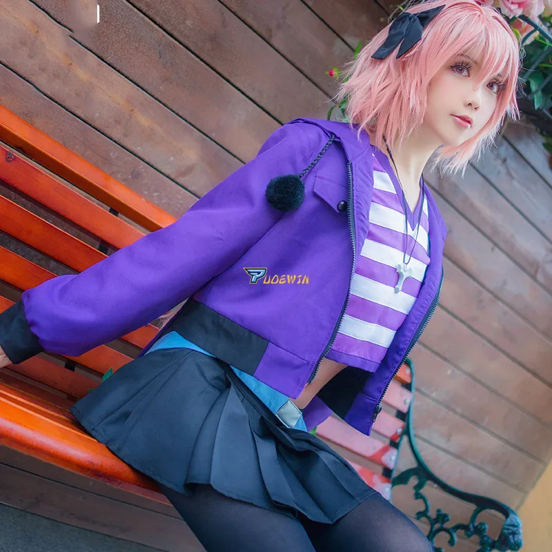 Fate Apocrypha Astolfo, карнавальный костюм, черный всадник, слуга, Astolfo, карнавальный костюм, полный комплект для Хэллоуина, вечерние