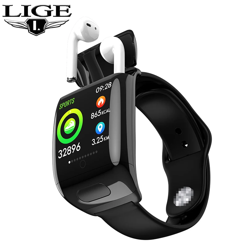 LIGE Oxygen Monitoring Smart Watch for iOS Men and